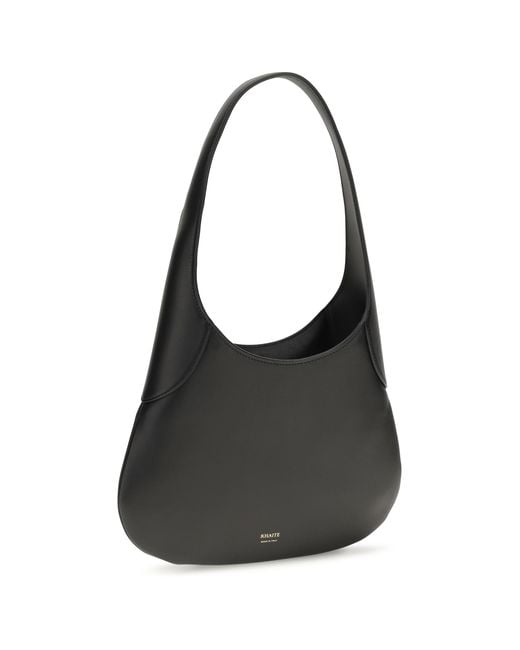 Khaite Black Small Joan Hobo Shoulder Bag Calf Leather Bos Taurus