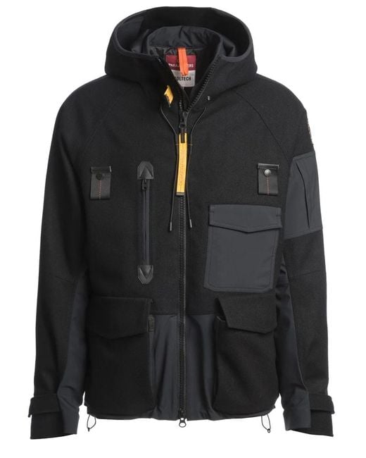 Parajumpers Black "Amak" Ski Jacket for men