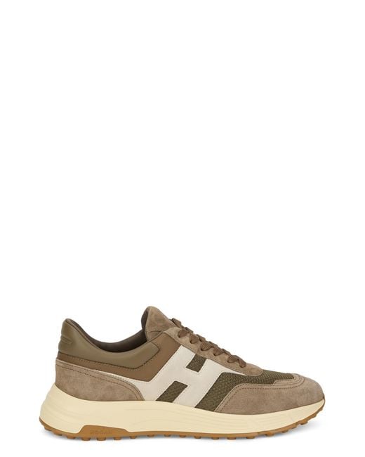 Hogan Brown Trainers High-Sole Polyamide for men