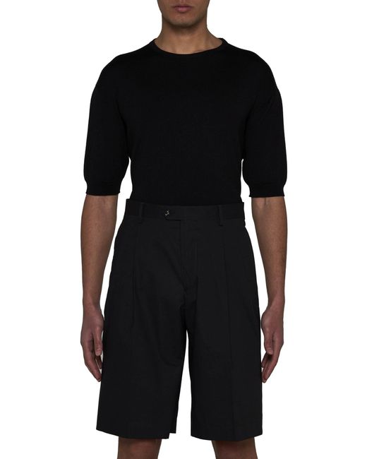 Lardini Black Shorts for men
