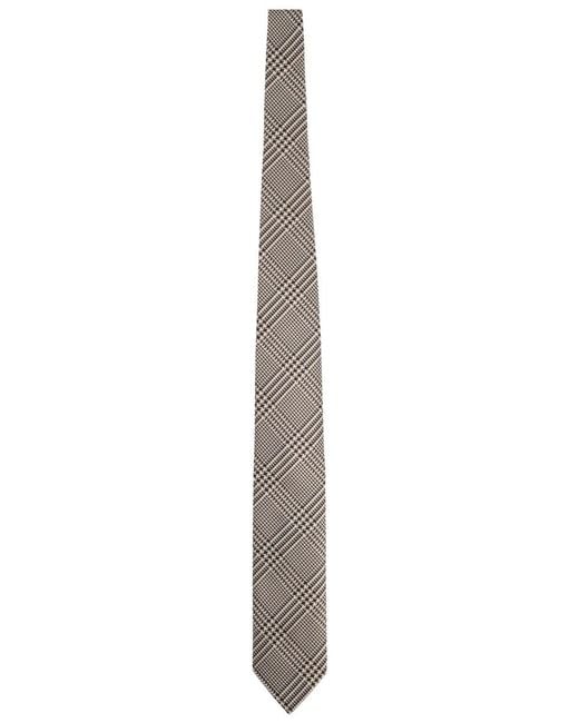 Tom Ford White Printed Silk Tie Ties & Bow for men