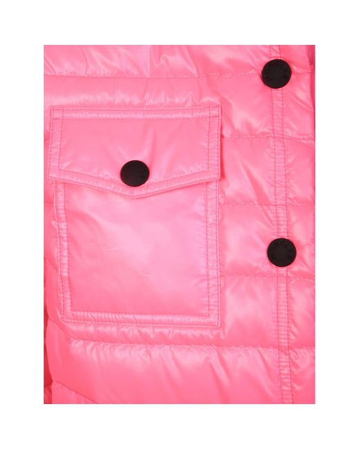 3 MONCLER GRENOBLE Pink Logo Padded Jacket