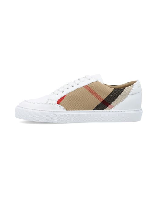 Burberry White New Salmond Sneakers