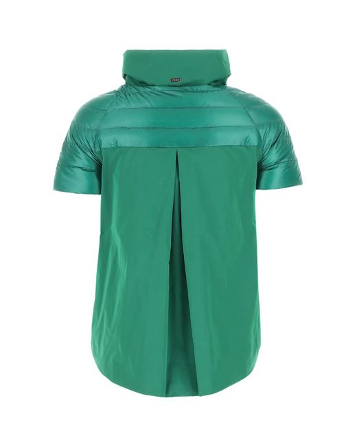 Herno Green Emerald Nylon And Taffeta Jacket