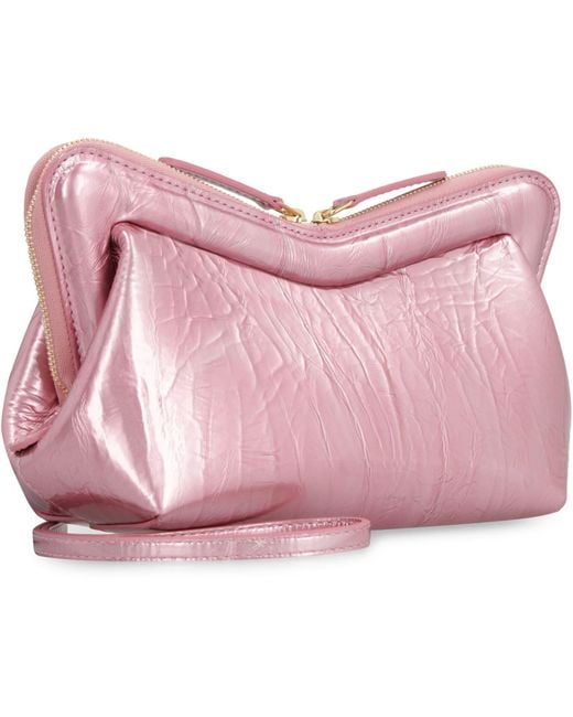 Mansur Gavriel Pink Mini M Frame Leather Bag