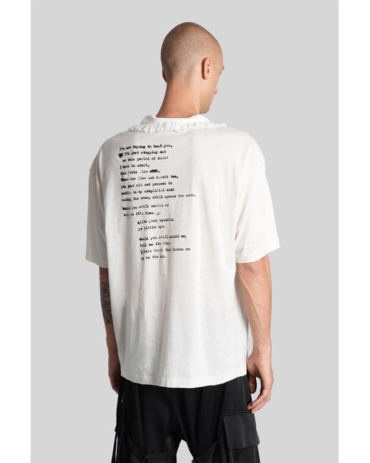 Ann Demeulemeester White Danvald T-Shirt for men