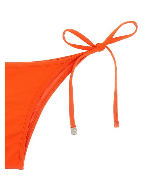 The Attico Orange Lycra Bikini Beachwear