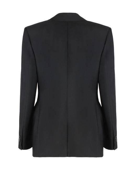 Bottega Veneta Black Blazer Stretch Wool Blazers