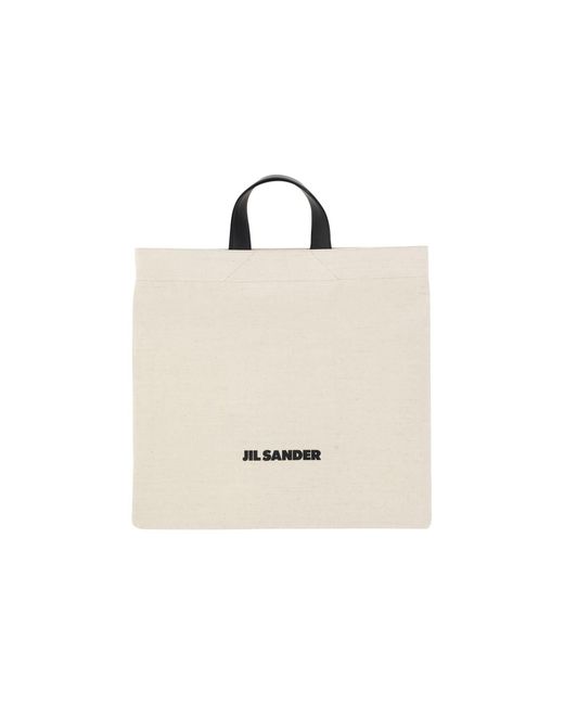 Jil Sander White Shopping Bag