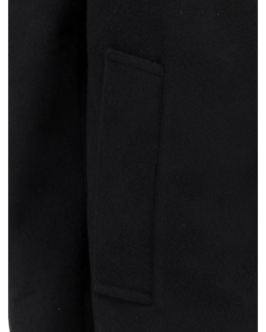 Paltò Blue Cantuccio Felt Wool Coat With Padded Lining for men