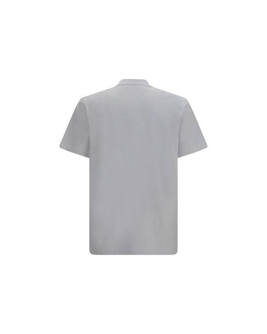 Moncler Gray Cotton T-Shirt for men
