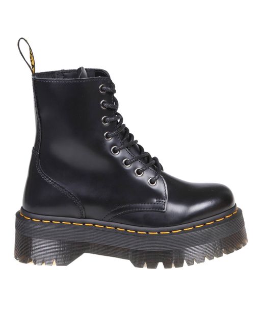 Dr. Martens Audrick Chelsea Platform Boots In Leather in Nero (Black ...