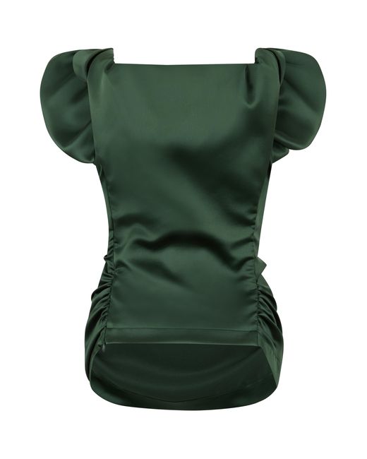 Vivienne Westwood Green Sleeveless Top Polyester Vests & Tank Tops