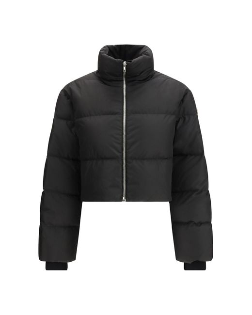 Moncler Black Rick Owens Cyclopic Cropped Down Jacket + Rick Owens