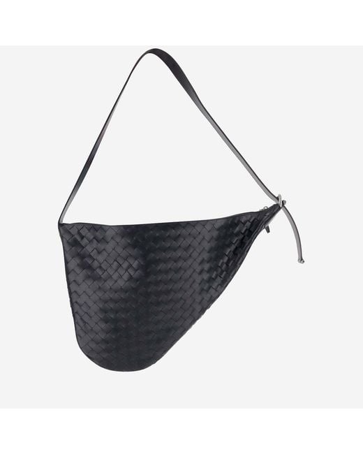 Bottega Veneta Black Virgule Bag Calfskin Messenger for men