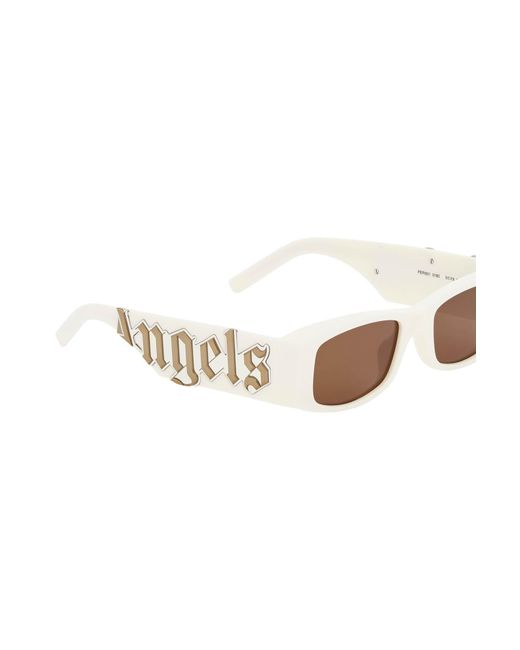 Palm Angels White 'angel' Sunglasses