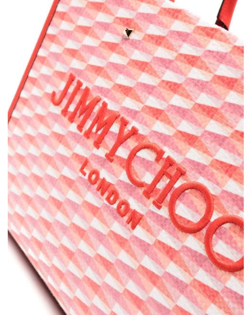 Jimmy Choo Pink Medium Avenue Tote Bag
