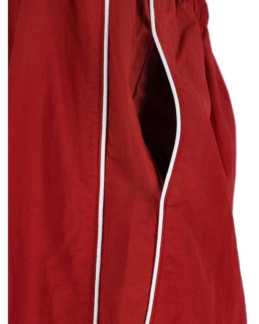 Willy Chavarria Red Trousers Nylon for men