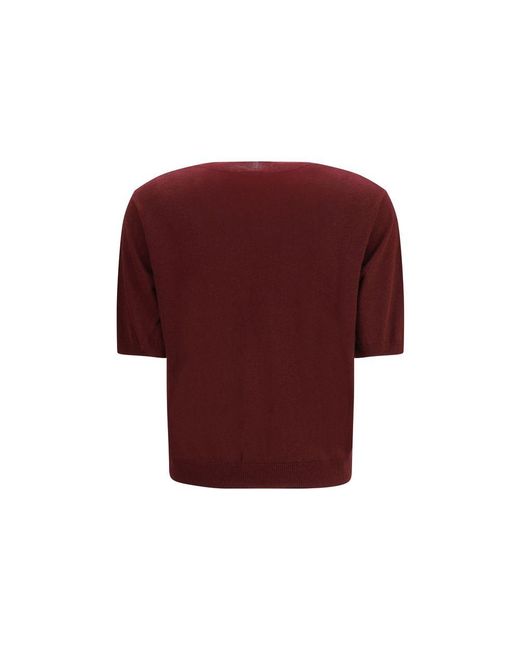 Max Mara Red Bordeaux Wool Oves Aries T