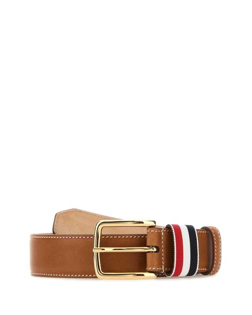 Thom Browne Brown Leather Belt for men