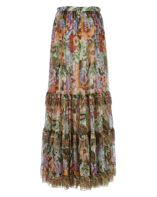 Etro Long Floral Skirt Skirts Lyst UK
