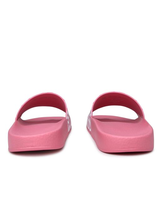 Moncler Pink Jane Rose Rubber Slippers