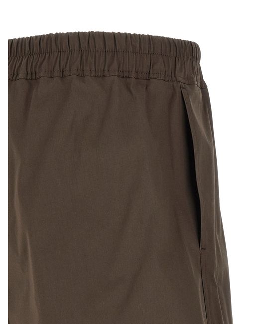Rick Owens Brown Cotton Bermuda Shorts for men