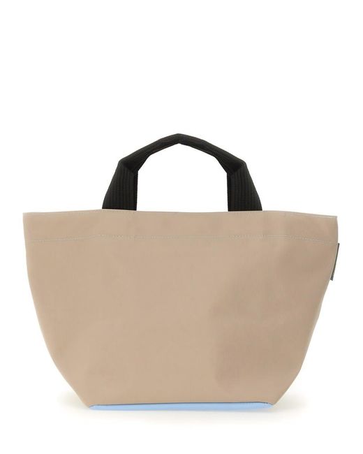 Herve Chapelier Natural Medium Shopping Bag