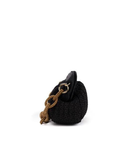 Viamailbag Black Lia Knit Clutch