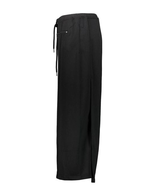 Courreges Black Long Skirt Tracksuit Clothing