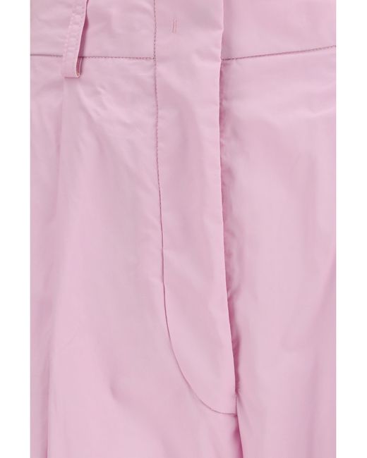 Thelatest Pink Wide-Leg Cotton Pants Jumpsuits