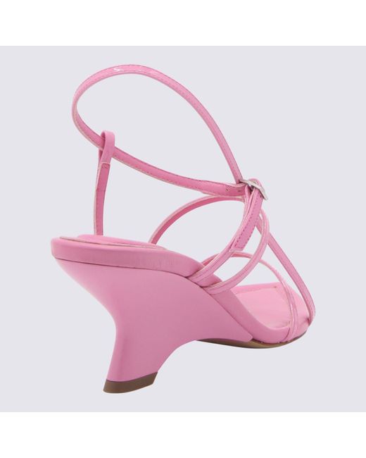 Gia Borghini Pink Leather 26 Sandals