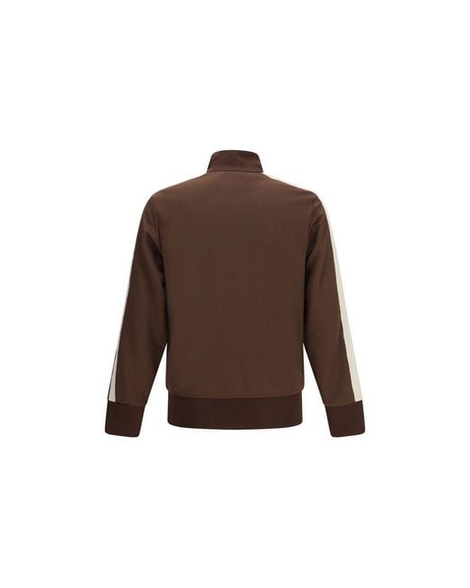 Palm Angels Brown Polyester Shell Jacket Clothing for men