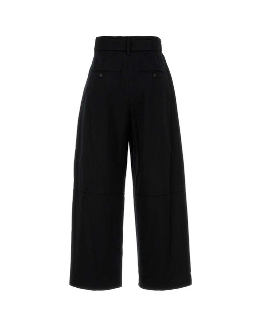 Max Mara Black Cotton Dina Pant