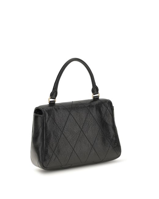 Tory Burch Black Charlie Mini Handbag Calf Leather Bos Taurus Wallet