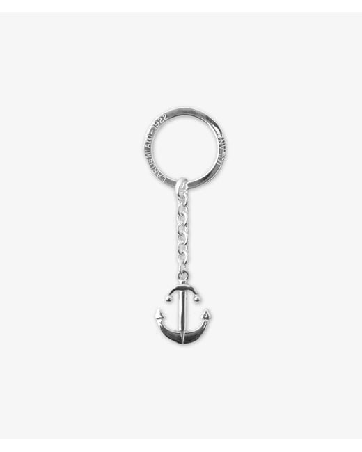 Larusmiani White Anchor Key Ring Holder