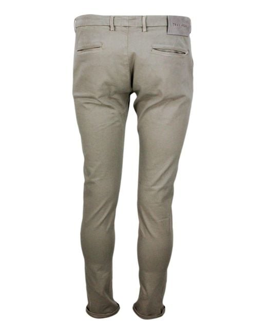 Sartoria Tramarossa Gray Luis Trousers With Chino Pockets for men