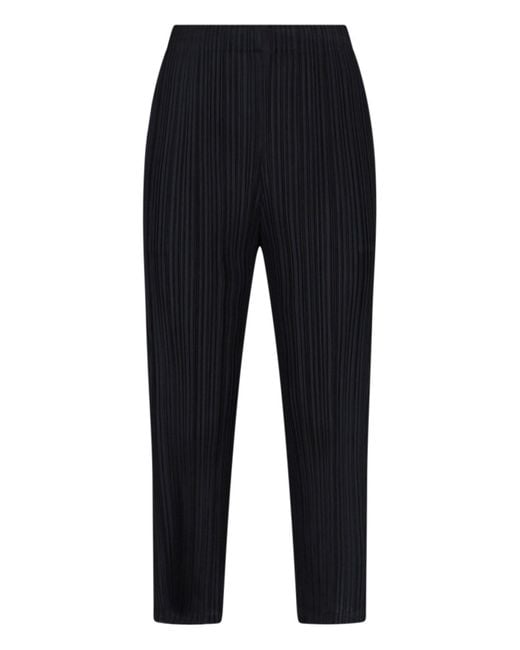 Pleats Please Issey Miyake Blue February Trousers