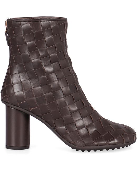 Bottega Veneta Brown Ankle Boots Atomic Leather Lamb