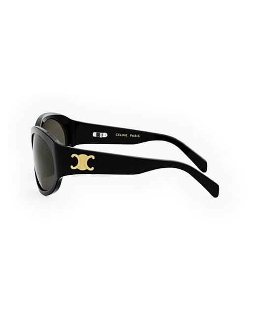 Celine black cheap and gold sunglasses