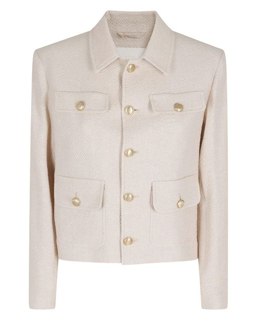 Circolo 1901 Natural Cropped Jacket Blazer