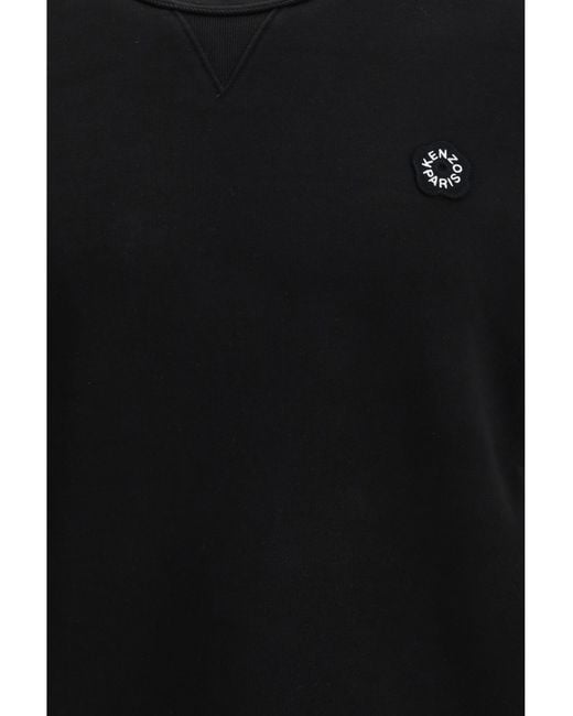 KENZO Black Boke Flower 2.0 Embroidered Cotton Sweatshirt Sweatshirts for men