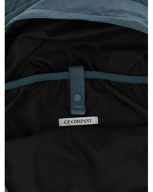 C P Company Blue Polyamide Backpack for men