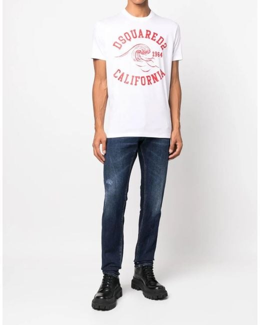DSquared² White Cool Guy Slim Jeans Clothing for men