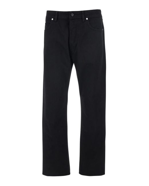 Stone Island Blue Jeans With Belt Loops And Logo Patch On The Rear for men