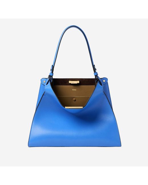 Fendi Blue Shoulder Bag Way Calfskin