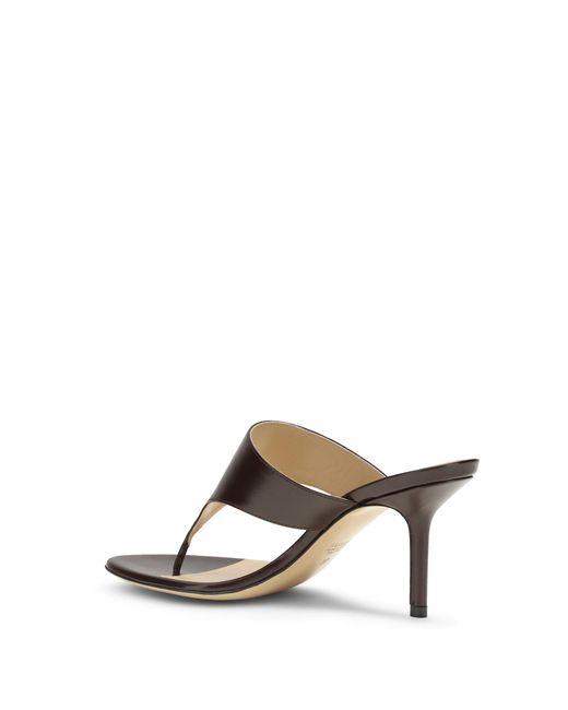 Francesco Russo White Thong Sandals Calf Leather Bos Taurus