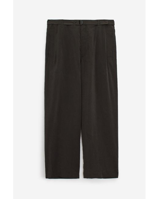 Lemaire Black Seamless Belted Pants for men
