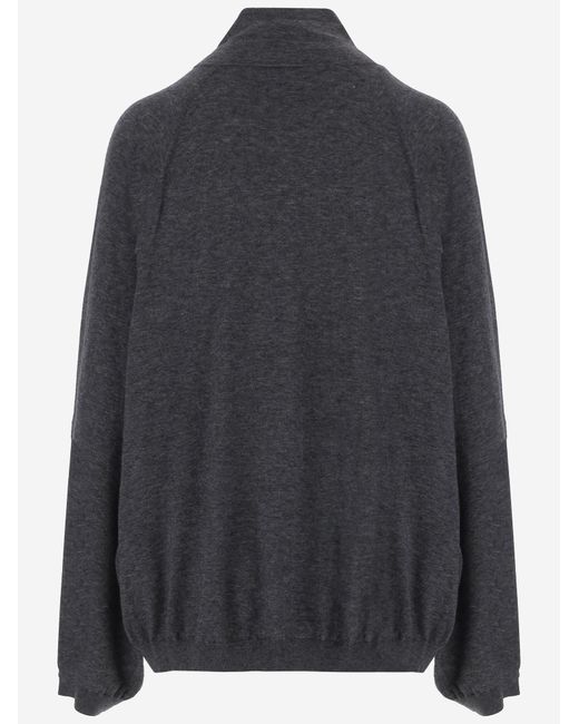 Frankie Shop Gray Jacket Wool-Blend