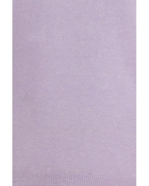 Aragona Cashmere Purple Crewneck Sweater Cashmere And Linen Kashmir/Capra Hircus for men